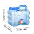thumbnail image 3 of KNFATEQVEDG Water Storage Container Camping Water Container Portable Water Tank with Faucet Camping Bucket with Faucet Kettle with Faucet Suitable for Outdoor Camping Hiking, 3 of 5