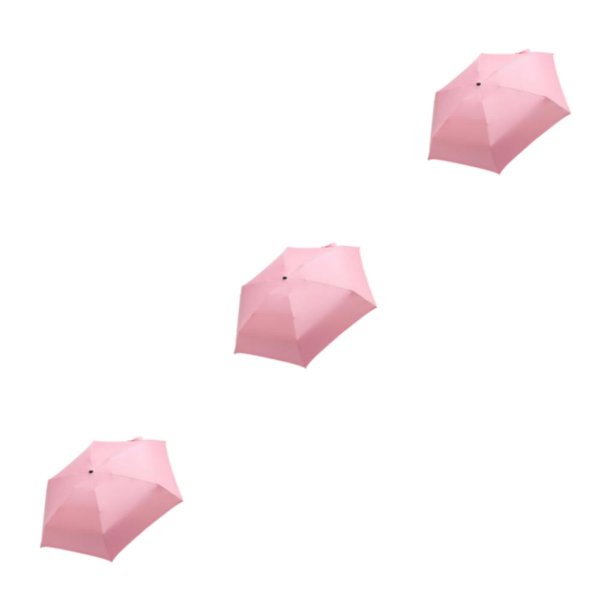 Wosthever Paraguas de sol portátil ligero con rotación para protección solar Paraguas de sol plegables retráctiles rosa Type1 NO1