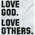 thumbnail image 2 of Love God and Others Christian Quote Men's Graphic T Shirt Tees Brisco Brands S, 2 of 3