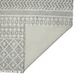 thumbnail image 2 of 3' X 5' Gray Geometric Flatweave Handmade Distressed Area Rug With Fringe, 2 of 4