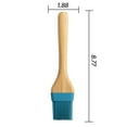 thumbnail image 4 of Mainstays Silicone Basting Brush with  Bamboo Handle, 8.77 x 1.88 x 0.59 inch, Blue, 4 of 6