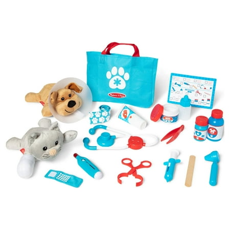 UPC: 0000772085205 | Melissa & Doug Examine and Treat Pet Vet Play Set (24 pcs)