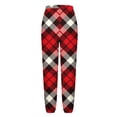 thumbnail image 6 of Blmnix Petite Pajamas Pajamas for Women Set Sleep Pants Flannel Pajamas Shirts Red Taper Ankle Women Pjs Sets,L, 6 of 6