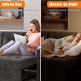 thumbnail image 4 of Litake Sectional Couch,Sleeper Sofa with Pull Out Bed,L-Shaped Sofa Couch Bed,1 USB-A, 1 Type-C,Sofa Bed- 2 in 1 Pull Out Couch Bed with Storage Space and Arms for Living Room,, 4 of 9