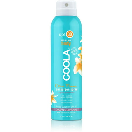 Coola Body SPF 30 Continuous Sunscreen Spray, 8 Fl