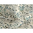 thumbnail image 3 of Ambesonne Retro Quilted Bedspread Set 3 Pcs, Colorful Autumn Flowers Plot, Twin, Dark Petrol Blue and Sepia, 3 of 4