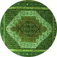 thumbnail image 1 of Ahgly Company Indoor Round Persian Green Traditional Area Rugs, 5' Round, 1 of 1