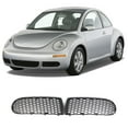 thumbnail image 3 of Left Right Bumper Grilles Fog Light Lamp Frame Cover for 1C0807683A 1C0807684A, 3 of 16
