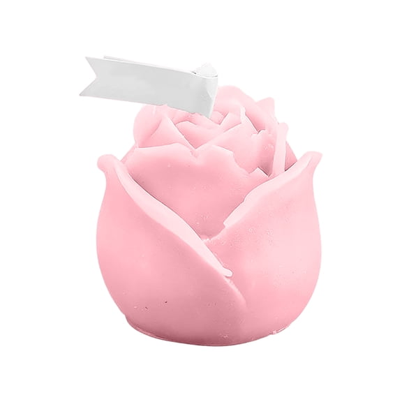 Rose Shaped Candles Flower Candles for Valentine's Day Wedding Decor Romantic Party Supplies Candles Anniversary Gift for Home Spa Pink