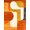 Orange, Pattern 11, variant on Design&I 8'x10' Washable Area Rug Snag-Free Burnt Orange Beige Terracotta Abstract Retro Geometric Mid Century Modern Design for Dining Room, Large Office, Lounge