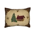 thumbnail image 2 of Patch Magic  Forest Log Cabin Lightweight Reversible Cotton King Quilt, Adult, 2 of 3