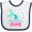 White and Navy, variant on Inktastic Mermaid Tail 1st Birthday Girls Baby Bib