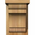 thumbnail image 2 of 8"W x 8"D x 12"H New Brighton Rough Sawn Corbel w/Backplate, Western Red Cedar, 2 of 9