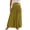 Gold, variant on Lnmiateer Women Summer Beach Boho Long Skirt Linen Fabric Smocked High Waist Layered Flowy A Line Design Shell Star Casual Vacation Daily Wear
