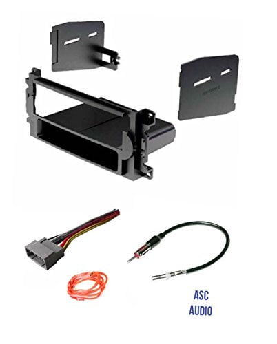 and Antenna Adapter to Install a Double Din Radio for 2004 2005 2006 2007 2008 Pontiac Grand Prix w/ No Factory Premium Amp ASC Audio Car Stereo Radio Dash Install Kit Wire Harness 