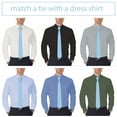 thumbnail image 6 of Sky Blue Tie Premium Mens Gabardine Matt Powder Pale Blue Necktie Tuxedo Cornflower Color Glacier Baby Blue Corbatas (Light Blue, Standard 2.75"), 6 of 6
