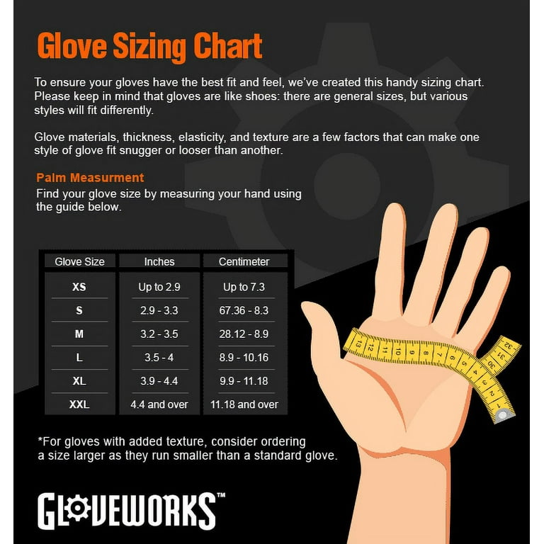 AMMEX Gloveworks® HD Orange Nitrile Gloves