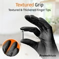 thumbnail image 4 of Guantes de nitrilo Protectmate negros de 5 mm para preparación de alimentos, talla XL, 4 of 9