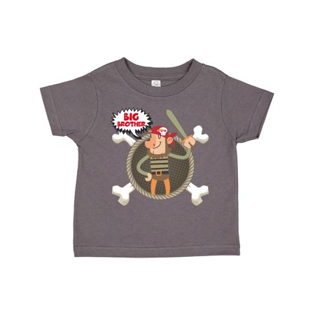 

Inktastic Big Brother Pirate Gift Toddler Boy Girl T-Shirt
