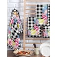 thumbnail image 2 of Easter Eggs Kitchen Dish Towels for Drying Dishes Set of 4, Spring Floral Berry Leaves Botanical Black Plaid Waffle Weave Microfiber Hand Tea Bathroom Towels Quick Dry & Absorbent Towel 15.7x23.6, 2 of 7