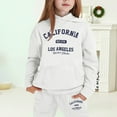 thumbnail image 2 of RTKFRFLM Girls Outfits Set Winter Fleece Hoodie And Joggers Comfy Casual Kids Clothes With Stylish Print For Toddler Teen Sweatshirt Outfit Clothing Sets,Size 4-5 Years, 2 of 4
