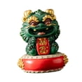 thumbnail image 3 of Estatua china de Kirin, figurita de Kirin, decoración Feng Shui, escultura decorativa de piedra Riqueza con Base, 3 of 9