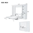 thumbnail image 4 of Queen Size Murphy Bed with Desk and Bookshelf(White), 4 of 11