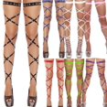 thumbnail image 3 of FOCUSNORM Women Shiny Rhinestone Leg Wraps for Raves, Dancing, Music Festival,Club Wear, 3 of 4