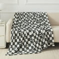 thumbnail image 1 of Mainstays Plush Throw Blanket Celestial Check, 1 of 7