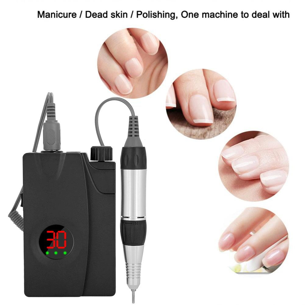 OTVIAP Cordless Nail Polisher,3 Type Portable Electric Nail Drill