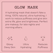 Frank Body Glow Mask,Naturally Derived, Ultra-Hydrating 5min Face Mask,Soothes Skin Instantly, Fights Puffiness & Moisturizes,Made With Shea & Cocoa Butters,80ml -- 2.71oz