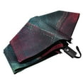 thumbnail image 6 of FORMRS Travel Umbrella Folding Auto Open Close Windproof Rain UV Protection, Vibrant Green Tartan Pattern, 6 of 8