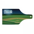 thumbnail image 1 of Sports Cutting Board, Cartoonish Scene of Stadium with Heavy Spots and Fild Match Game Baseball Themed, Decorative Tempered Glass Cutting and Serving Board, in 3 Sizes, by Ambesonne, 1 of 2