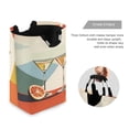thumbnail image 3 of Yayeee Freestanding Laundry Hamper with Handle Collapsible Large Storage Basket for Clothes, Beige Glasses, 3 of 7