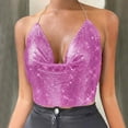 thumbnail image 2 of Beach Vacation Clothes for Women Chiffon Lace Tops for Women Crop Shirt Day of The Tops Wide Shoulder Top Crop Teen Girls Too Casual V Neck Shirt Top Compression with Bra Boy Stocking Hot Pink L, 2 of 7
