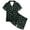 Black-C, variant on LIIPEE Girls Pajamas Kids Casual Summer Cute Cartoon Graphic Print Short Sleeve Flat Collar Button-Up Shirts And Shorts Sleepwear 2 Piece Set Comfortable Lightweight Daily Nightwear,12-13 Years