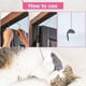 thumbnail image 4 of Juguete con plumas para gatos, colgado en la puerta, juguetes interactivos retráctiles para gatos con correa de 180 cm para desvío, 4 of 5