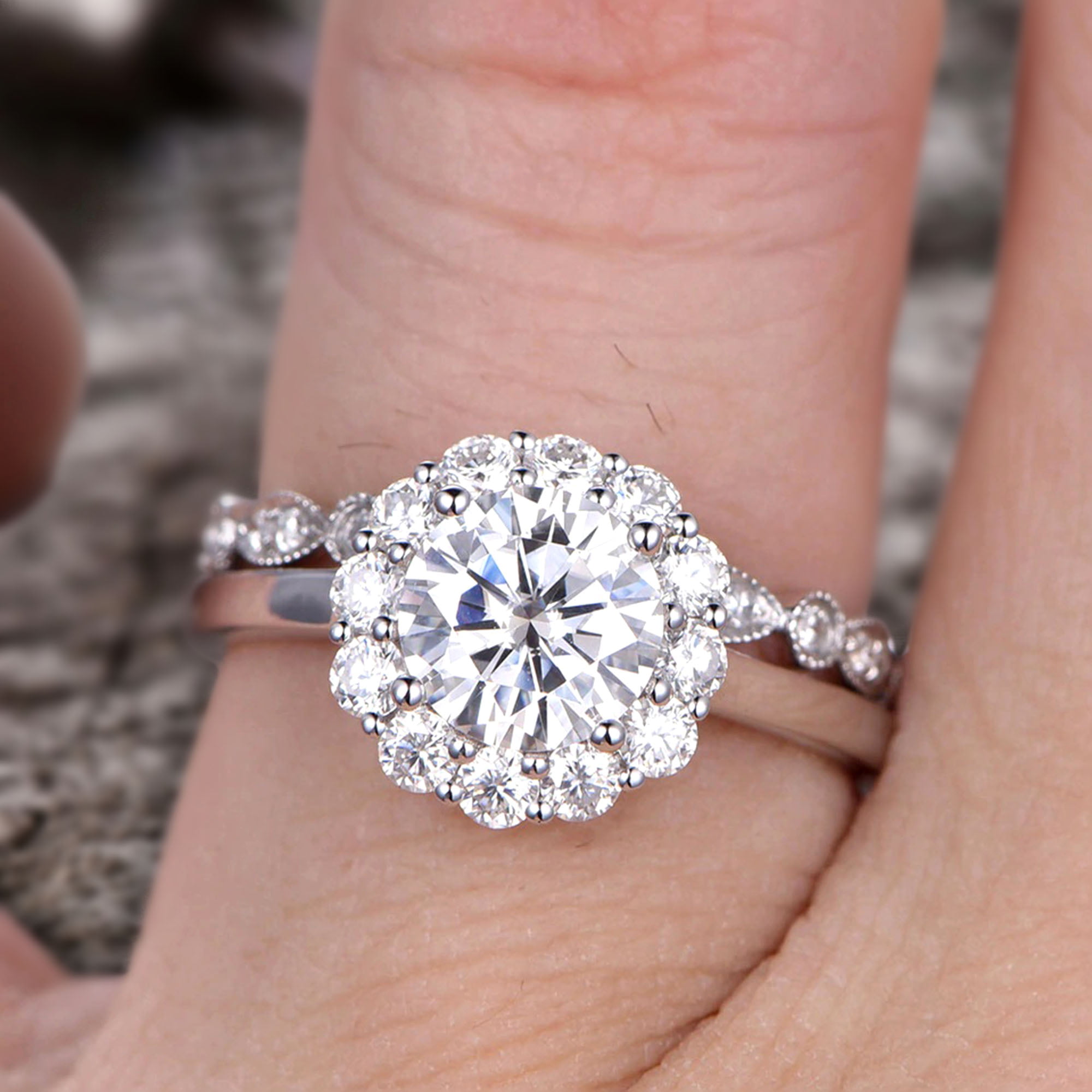 Trio wedding sets: His & Hers engagement rings