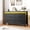 Dark Oak, variant on Farmhouse 8 Drawer Dresser with Charging Station & LED Lights, Slim Wooden Bedroom Dresser, Rustic Chest of Drawers Clothes Storage Organizer for Closet Dorm Apartments, White