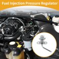 thumbnail image 2 of Unique Bargains Fuel Pressure Regulator No.MR420657 Fuel Pump Regulator for Mitsubishi Lancer 2002-2007 Metal Corrosion Resistant, 2 of 6