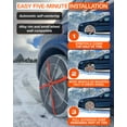 thumbnail image 5 of AutoSock HP645 - Passenger Vehicle Snow Socks for Tires on Cars, SUVs and Pickups, Pack of 2, 5 of 9