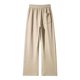 thumbnail image 2 of Ceisia Men's Trendy Solid Color Gift Elastic Drawstring Waist Straight Casual Trousers with Pockets, 2 of 6