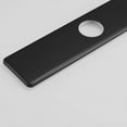 thumbnail image 6 of BWE Faucet Cover Sink Hole Deck plate 10 Inch for 1 or 3 Hole Black Bathroom or Kitchen Sink Faucet Oversized Escutcheon Plate Vessel Vanity Basin Sink Stainless Steel Plate Square Modern, 6 of 6