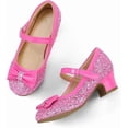 thumbnail image 2 of Kushyshoo Light Pink Girls Dress Shoes Mary Jane 1.5in Low Heel Pumps Wedding Party Princess 12M, 2 of 4