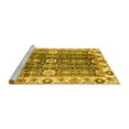 thumbnail image 2 of Ahgly Company Machine Washable Indoor Rectangle Abstract Yellow Modern Area Rugs, 2' x 3', 2 of 4