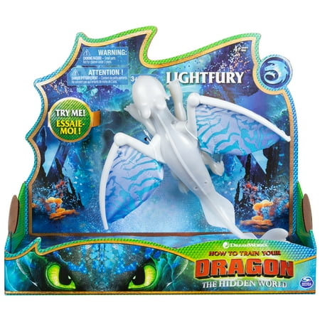 DreamWorks Dragons, Lightfury Deluxe Dragon with Lights and Sounds, for Kids Aged 4 and up