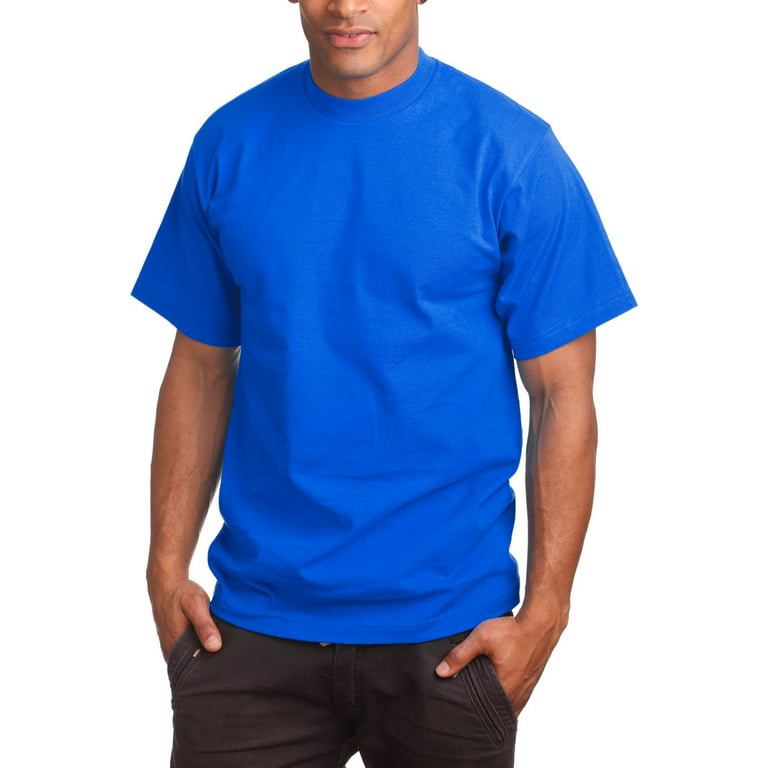 Monument Sygdom sød Pro 5 Superheavy Short Sleeve T-shirt,Royal Blue,3XL Tall - Walmart.com