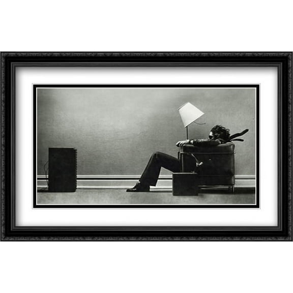 FrameToWall - Blown Away 2x Matted 40x28 Large Black Ornate Framed Art Print by Steve Steigman