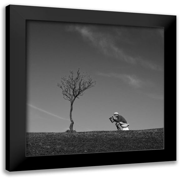 Ferrara, Carlo 12x12 Black Modern Framed Museum Art Print Titled - Inspiration