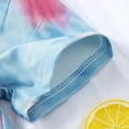 thumbnail image 6 of tarylea Baby Clothes Toddler Boys Girls Tie Dye Cotton Top Short Sleeve Shirts Crewneck Knot Front T Shirts Loose Fitted Tees, 6 of 9
